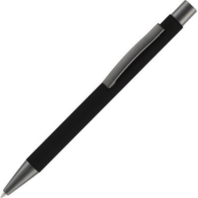 Ручка шариковая Atento Soft Touch, черная-0
