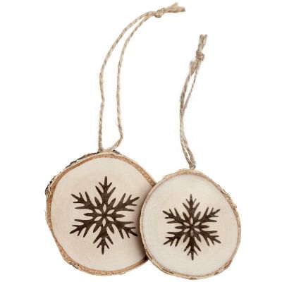 Подвеска Logger, малая, со снежинкой-5