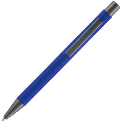 Ручка шариковая Atento Soft Touch, ярко-синяя-2