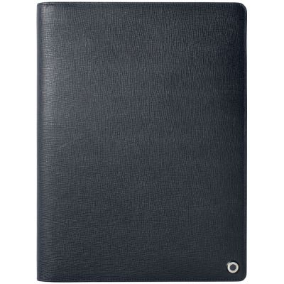 Папка с блокнотом А4 Tradition, темно-синяя-0