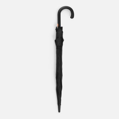 Зонт-трость Hidecolor с цветными спицами, черный с оранжевым-3