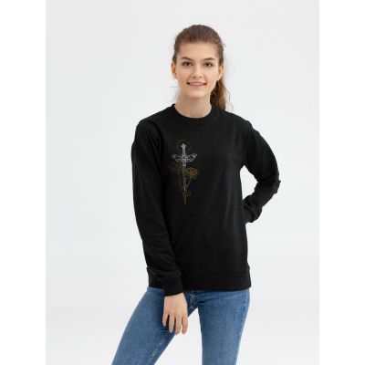 Толстовка «Источник. Кинжал», черная-1