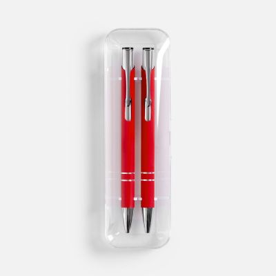 Набор из 2 ручек Keskus Soft Touch, красный-3