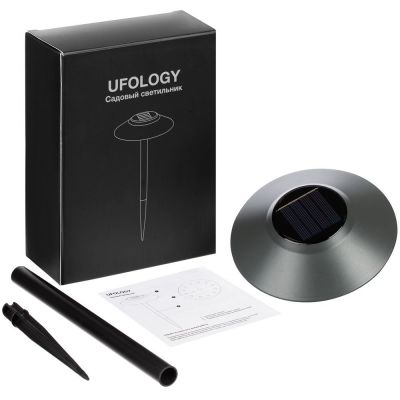 Светильник на солнечной батарее Ufology, темно-серый (графит)-5