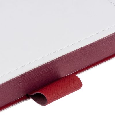 Ежедневник White Shall, недатированный, белый с красным-5