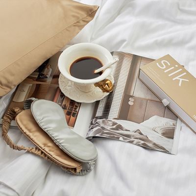 Маска для сна Essential, бежевая-8