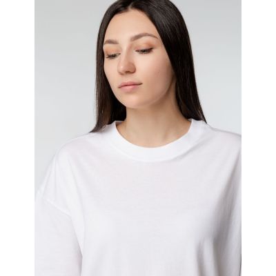 Футболка оверсайз женская Boxy Women, бежевая (льняная)-4