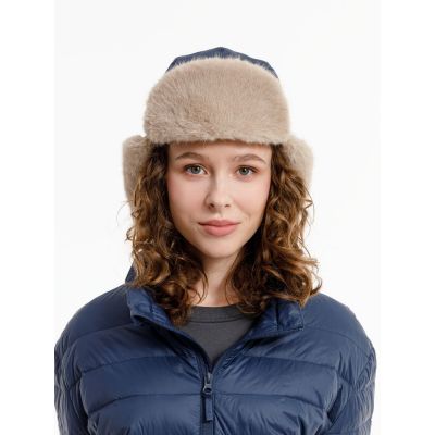 Шапка-ушанка Wasa, темно-синяя-14