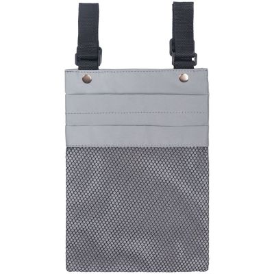 Велосумка Manifest из светоотражающей ткани, серая-0