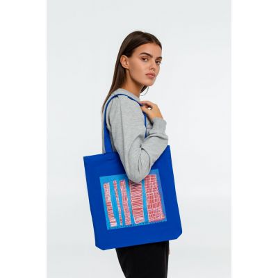 Холщовая сумка «Небоскребы», синяя-2