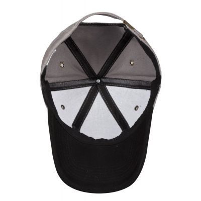 Бейсболка Unit Trendy, серая с черным-4