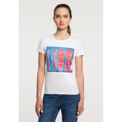 Футболка женская «Небоскребы», белая-0