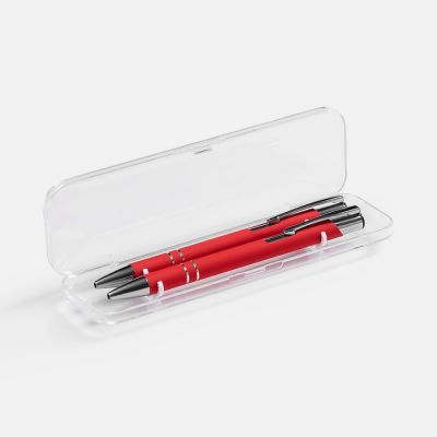 Набор из 2 ручек Keskus Soft Touch, красный-1