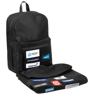 Худи унисекс Patch Catcher со вставкой из липучки, черное-14