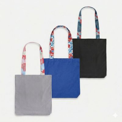 Шопер-конструктор Bolsa с узкими ручками с полноцветной печатью-0