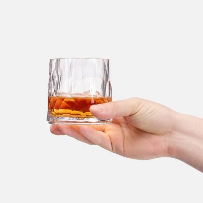 Стакан небьющийся Sate Crystal, вращающийся, прозрачный-2