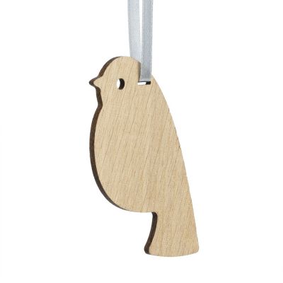 Деревянная подвеска Carving Oak, в форме снегиря-0