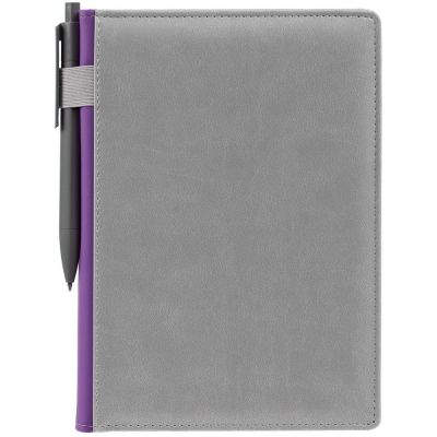 Ежедневник Spain, недатированный, серый с фиолетовым-2