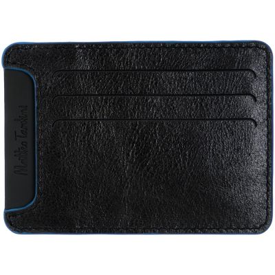 Чехол для карточек Arrival, черный с синим-2