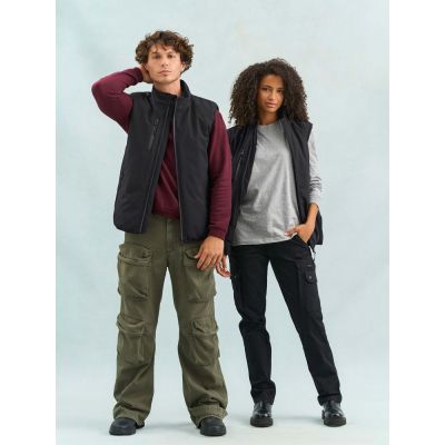 Жилет софтшелл унисекс Falcon BW, темно-серый-10