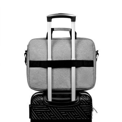 Сумка для ноутбука Oneworld, серая-7