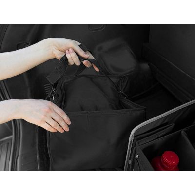 Органайзер в багажник с сумкой-холодильником Arranger, черный с серым-9