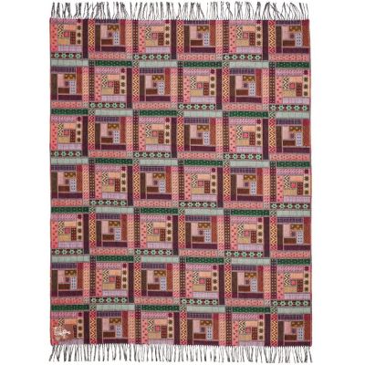 Плед Baltimora, бордовый-5