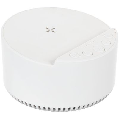 Bluetooth-колонка с беспроводной зарядкой relaxTime, белая-1