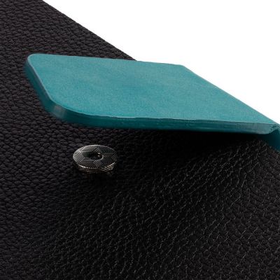 Ежедневник Boom, недатированный, черный с бирюзовым-5