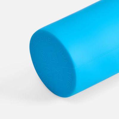 Складная бутылка для воды Langfossen, голубая-4