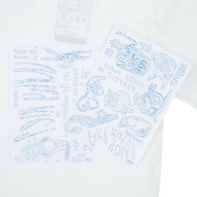 Футболка оверсайз с термонаклейками «Бредни», молочно-белая-1