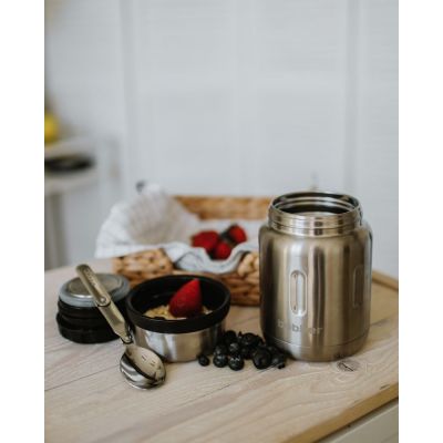Термос для еды Jerrycan 700, вакуумный, стальной матовый-8