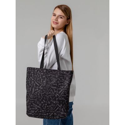 Сумка для покупок «Примерная», черная-5