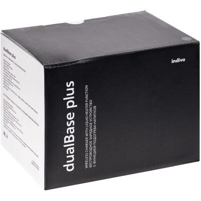 Кружка с подогревом и беспроводной зарядкой dualBase plus, черная-11