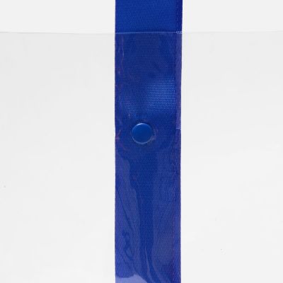 Шопер Clear Fest, ver.2, прозрачный с синими ручками-6