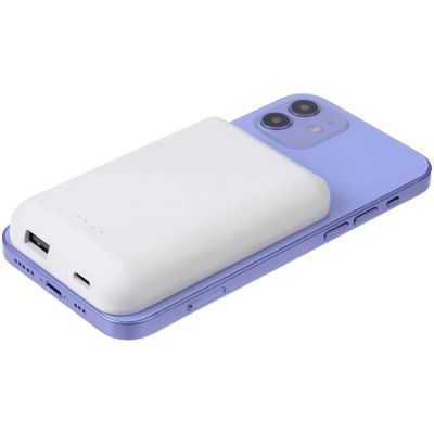 Магнитный беспроводной аккумулятор Magback 5000 мАч, белый-6