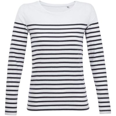 Футболка женская с длинным рукавом Matelot LSL Women, белая с синим-0