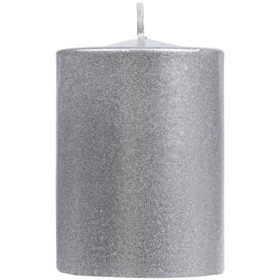 Свеча Lagom Care Metallic, серебристая-0