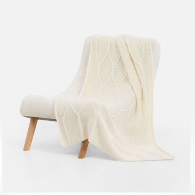 Плед Curve Verve, молочно-белый-3