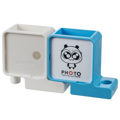 Органайзер с фоторамкой Officelover, белый с голубым-1