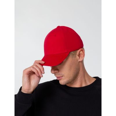 Бейсболка Hillside, красная-8