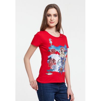 Футболка женская Ragazza Di Mare, красная-1