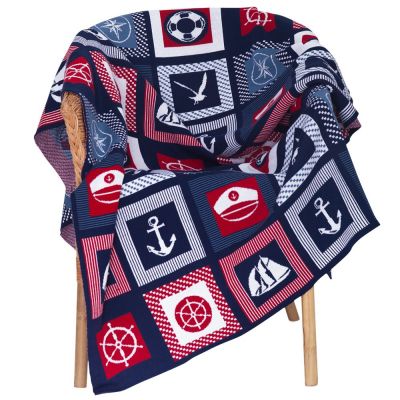 Плед Industry, морской-0