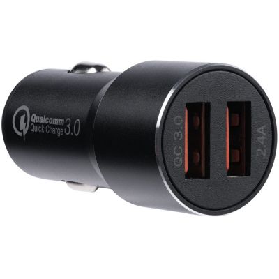 Автомобильное зарядное устройство Volto, черное-0