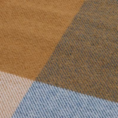 Плед Fleco, синий с коричневым-2