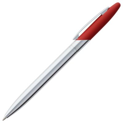 Ручка шариковая Dagger Soft Touch, красная-1