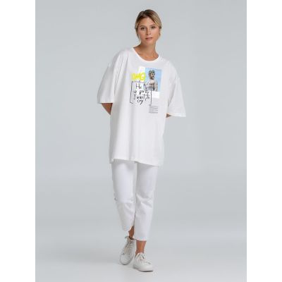 Футболка оверсайз «He is So Pretty. Нептун», белая-1