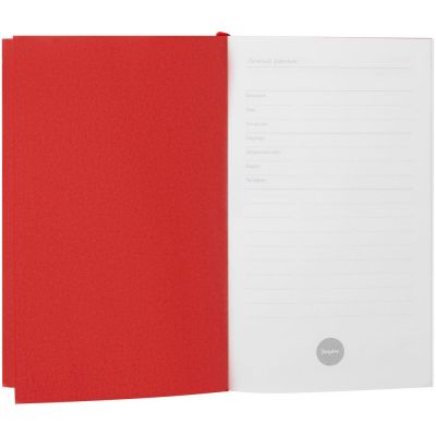 Ежедневник Flat Mini, недатированный, красный-3