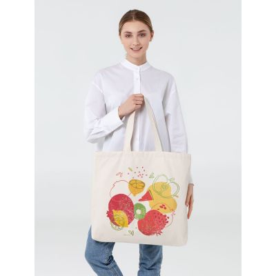 Холщовая сумка «Фрукты», неокрашенная-3