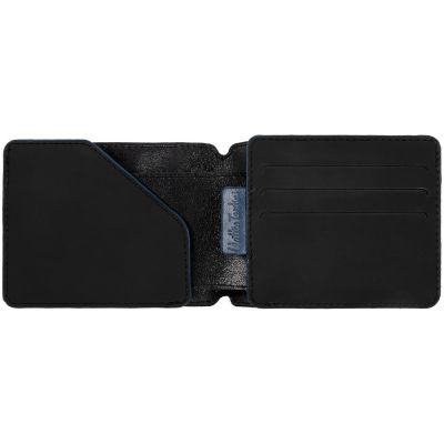 Портмоне Arrival, черное с синим-1